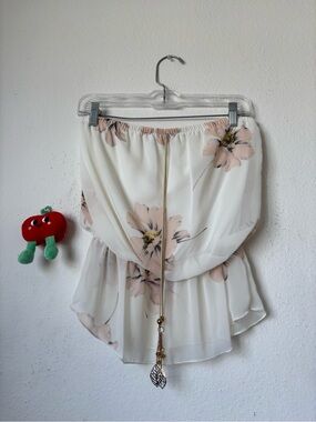 Early 2000s Papaya Tube top boho summer blouse